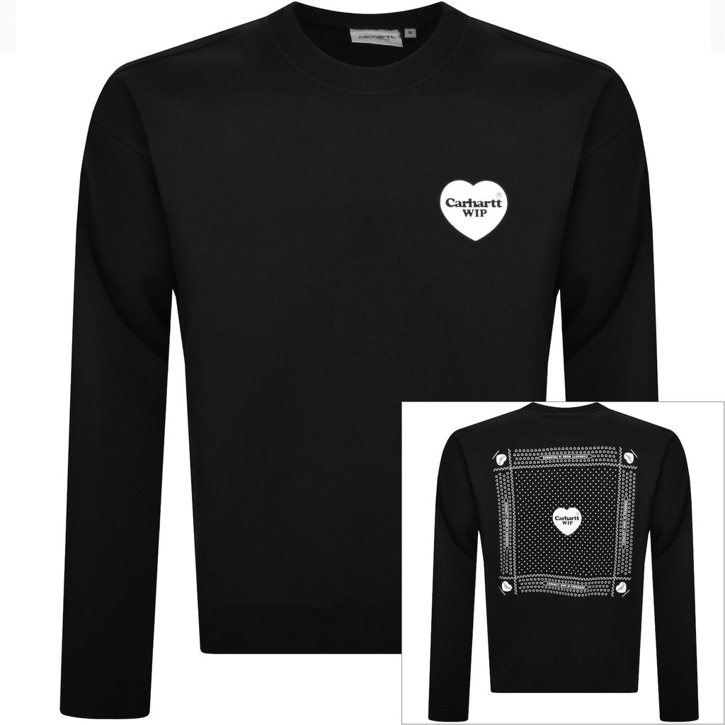 Carhartt WIP Heart Bandana Sweatshirt Black